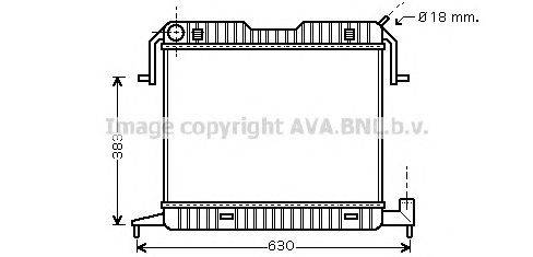 Радиатор, охлаждение двигателя AVA QUALITY COOLING OL2105