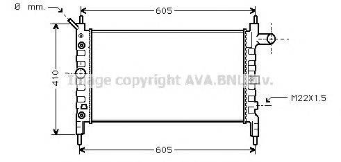 Радиатор, охлаждение двигателя AVA QUALITY COOLING OLA2026