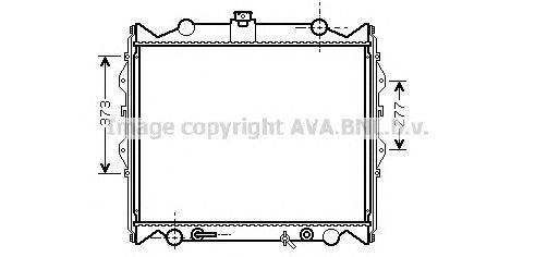 Радиатор, охлаждение двигателя AVA QUALITY COOLING TO2311