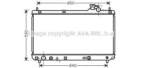 Радиатор, охлаждение двигателя AVA QUALITY COOLING TO2614