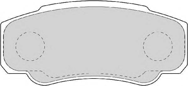 Комплект тормозных колодок, дисковый тормоз ABEX 23921