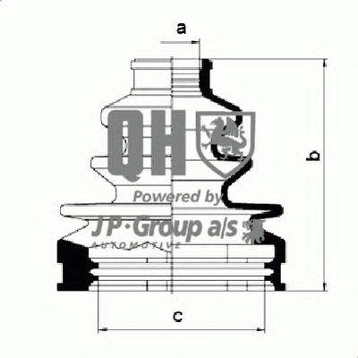 Комплект пылника, приводной вал JP GROUP QJB462