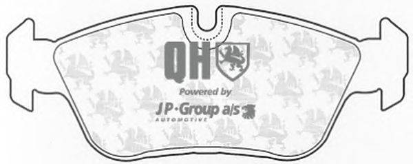 Комплект тормозных колодок, дисковый тормоз JP GROUP BP1019