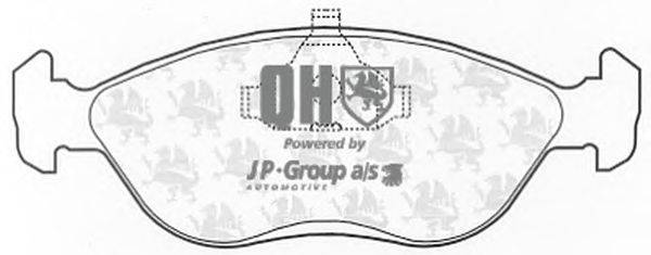 Комплект тормозных колодок, дисковый тормоз JP GROUP BP747