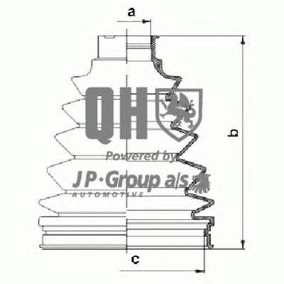 Комплект пылника, приводной вал JP GROUP QJB1093