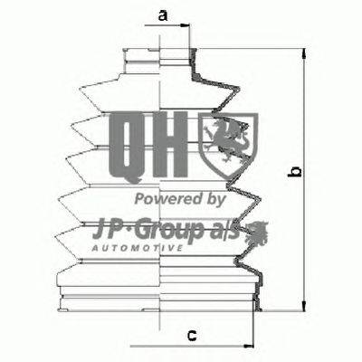 Комплект пылника, приводной вал JP GROUP QJB1144