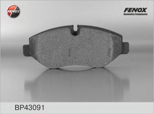 Комплект тормозных колодок, дисковый тормоз FENOX BP43091