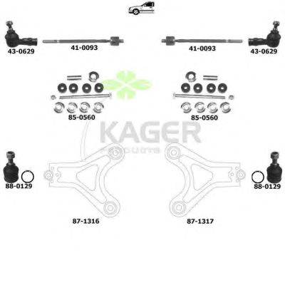 Подвеска колеса KAGER 800880