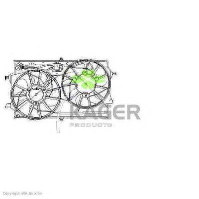 Вентилятор, охлаждение двигателя KAGER 32-2097