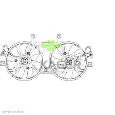 Вентилятор, охлаждение двигателя KAGER 322231
