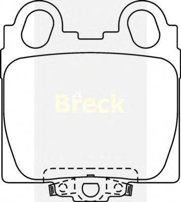 Комплект тормозных колодок, дисковый тормоз BRECK 21790