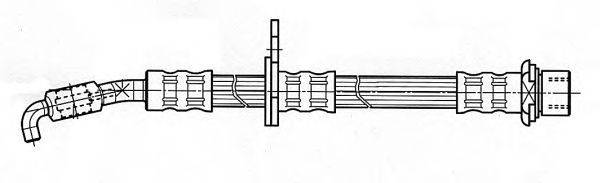 Тормозной шланг KAWE 512222