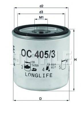 Масляный фильтр MAHLE ORIGINAL OC4053