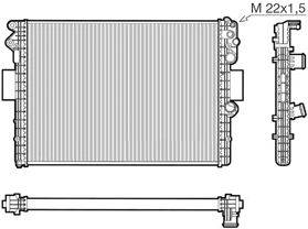 Радиатор, охлаждение двигателя J. DEUS RA0140010