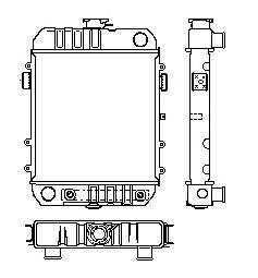 Радиатор, охлаждение двигателя J. DEUS RA0200280