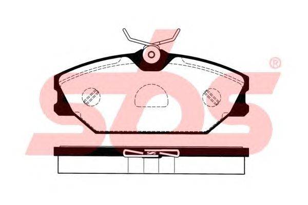 Комплект тормозных колодок, дисковый тормоз sbs 1501223946