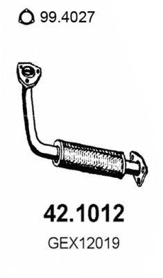 Труба выхлопного газа ASSO 42.1012