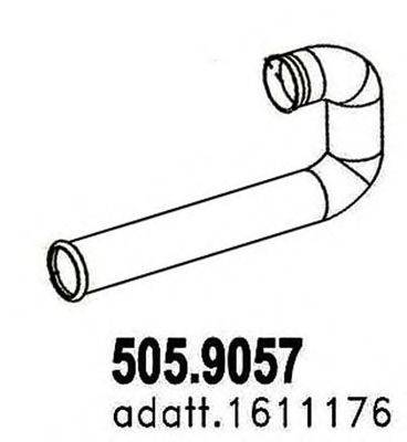 Труба выхлопного газа ASSO 505.9057