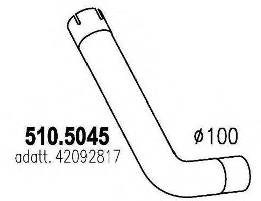 Труба выхлопного газа ASSO 510.5045