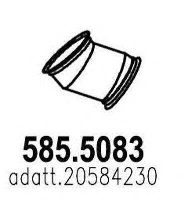 Труба выхлопного газа ASSO 585.5083