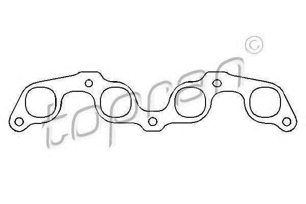 Прокладка, выпускной коллектор TOPRAN 100 624