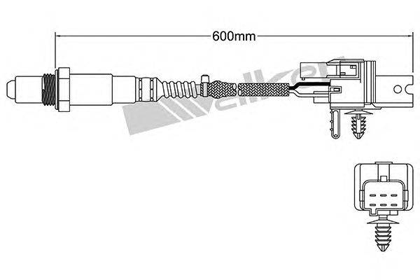 Лямбда-зонд WALKER PRODUCTS 250-25005