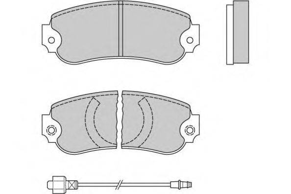Комплект тормозных колодок, дисковый тормоз E.T.F. 20662