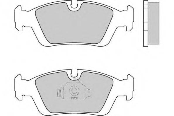 Комплект тормозных колодок, дисковый тормоз E.T.F. 12-0432