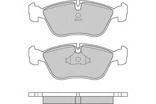 Комплект тормозных колодок, дисковый тормоз E.T.F. 21273