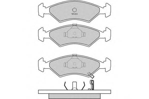 Комплект тормозных колодок, дисковый тормоз E.T.F. 23266