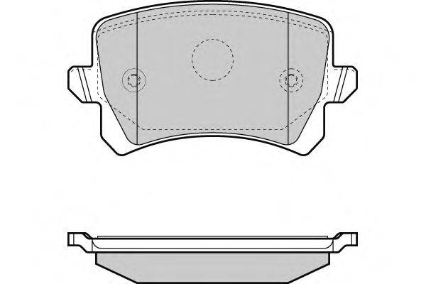 Комплект тормозных колодок, дисковый тормоз E.T.F. 24483