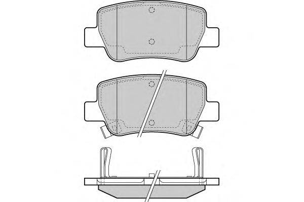 Комплект тормозных колодок, дисковый тормоз E.T.F. 12-1423