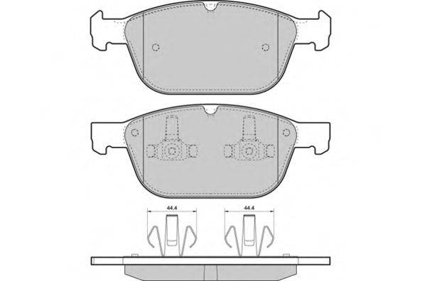 Комплект тормозных колодок, дисковый тормоз E.T.F. 24875