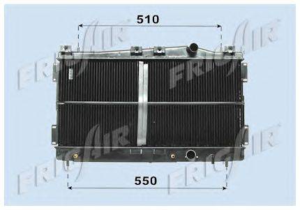 Радиатор, охлаждение двигателя FRIGAIR 0118.3012