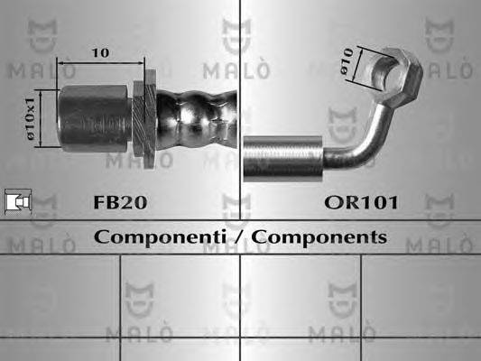 Тормозной шланг MALÒ 80613