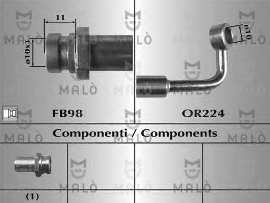 Тормозной шланг MALÒ 80643