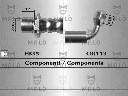 Тормозной шланг MALÒ 80700