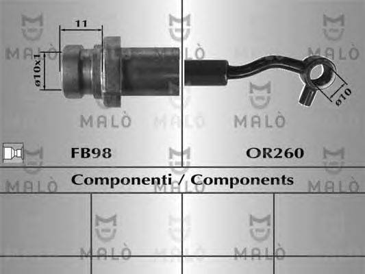 Тормозной шланг MALÒ 80793