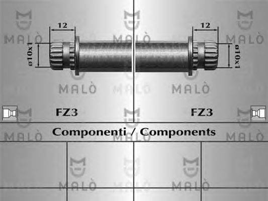 Тормозной шланг MALÒ 80811
