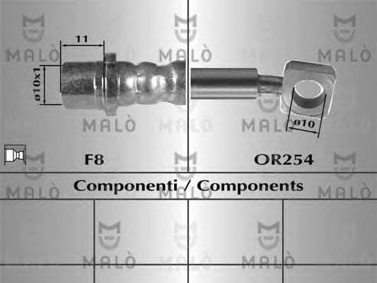 Тормозной шланг MALÒ 80850