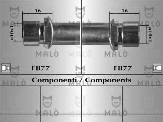 Тормозной шланг MALÒ 80882