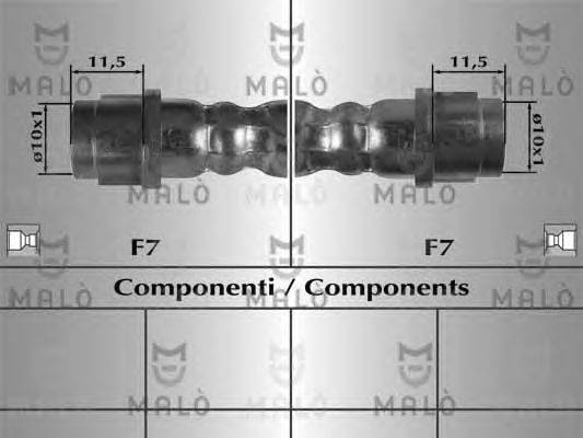 Тормозной шланг MALÒ 80896