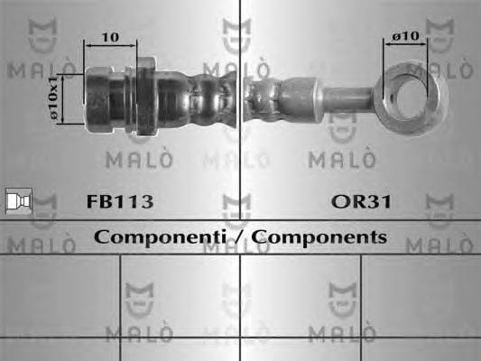 Тормозной шланг MALÒ 80911