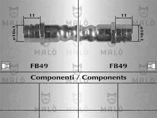 Тормозной шланг MALÒ 81013
