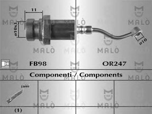 Тормозной шланг MALÒ 81049