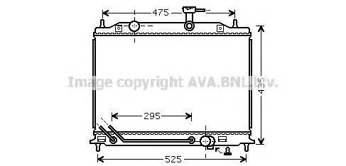 Радиатор, охлаждение двигателя PRASCO KA2080