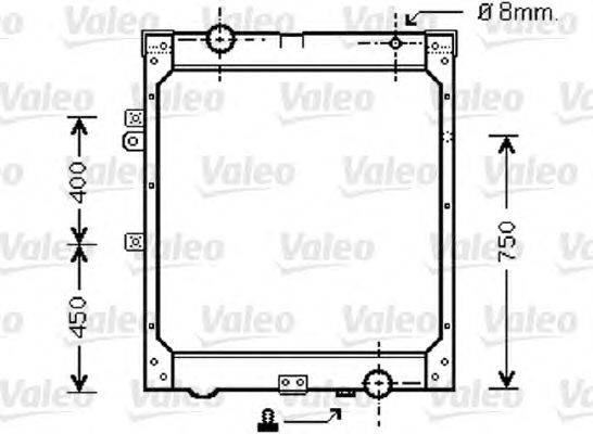 Радиатор, охлаждение двигателя VALEO 733427