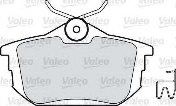 Комплект тормозных колодок, дисковый тормоз VALEO 598539