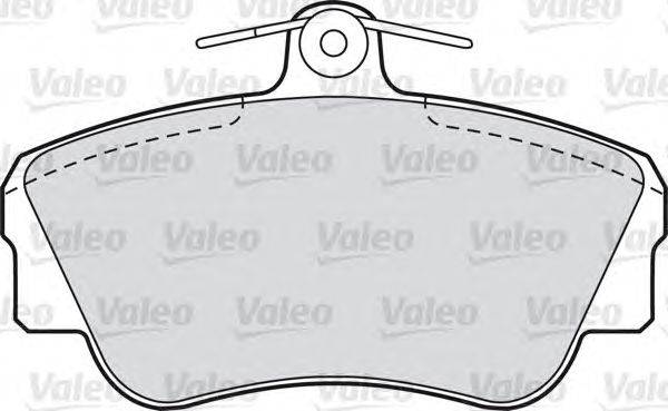 Комплект тормозных колодок, дисковый тормоз VALEO 598015