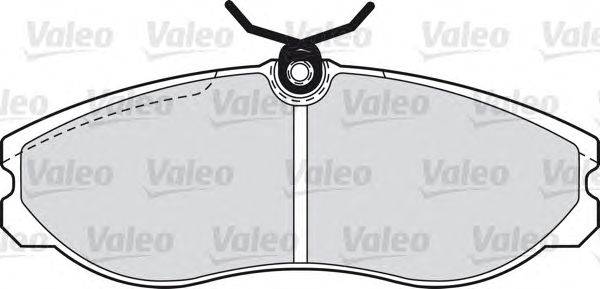 Комплект тормозных колодок, дисковый тормоз VALEO 21481